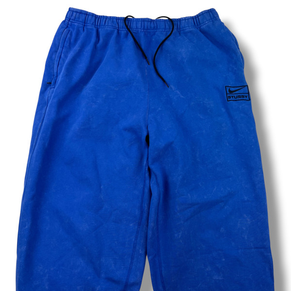 Nike x Stussy Blue Acid Wash Sweatpants