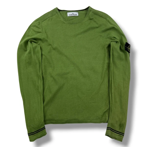 Stone Island Green Lightweight Sweater