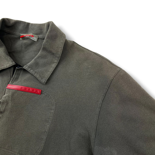 Prada Sport Khaki Polo Shirt 