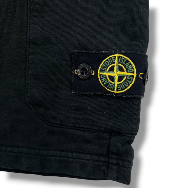 Stone Island Junior Black Shorts