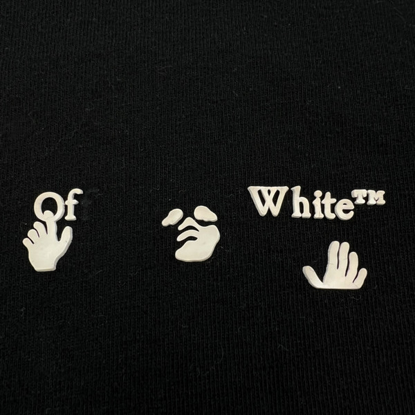 Off-White Mini Rubber Logo Black T Shirt