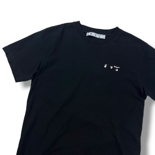 Off-White Mini Rubber Logo Black T Shirt