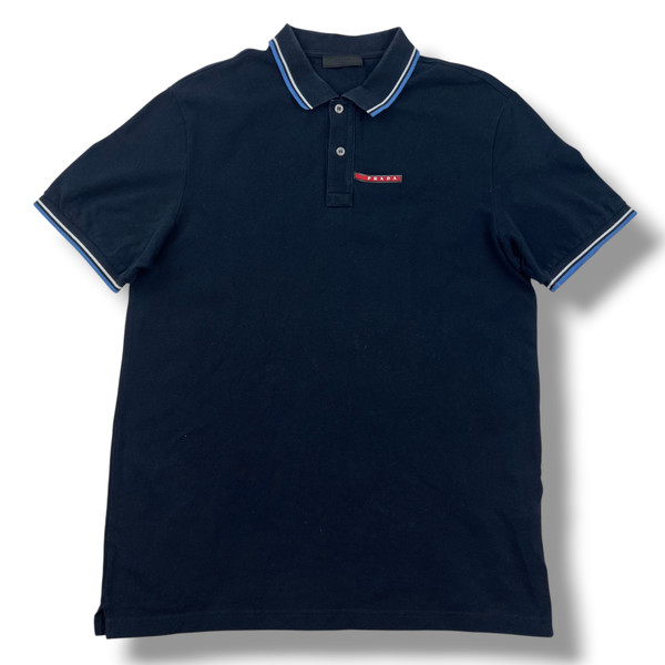 Prada Navy Polo Shirt