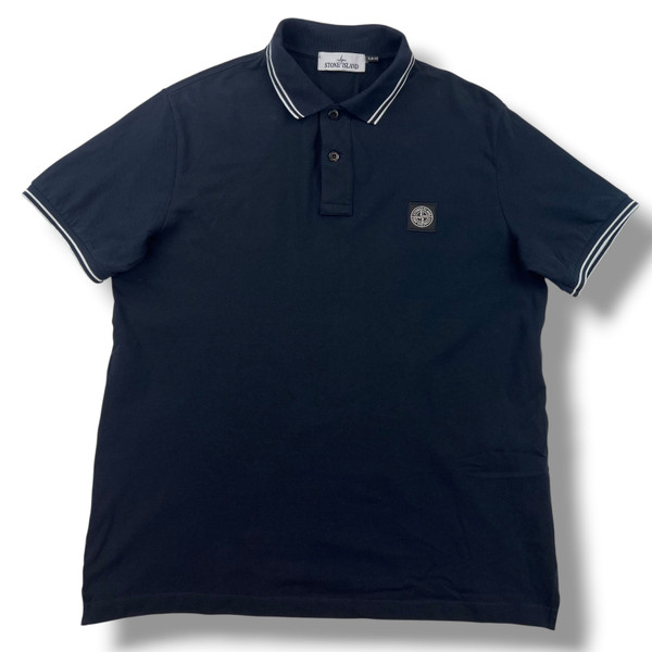 Stone Island Navy Polo Shirt