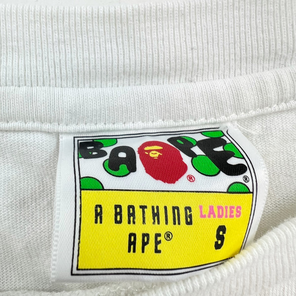 Bape Women's Mini Ape Head White T Shirt