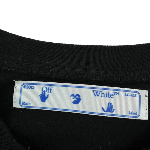 Off-White Blue Marker Arrows Black T Shirt