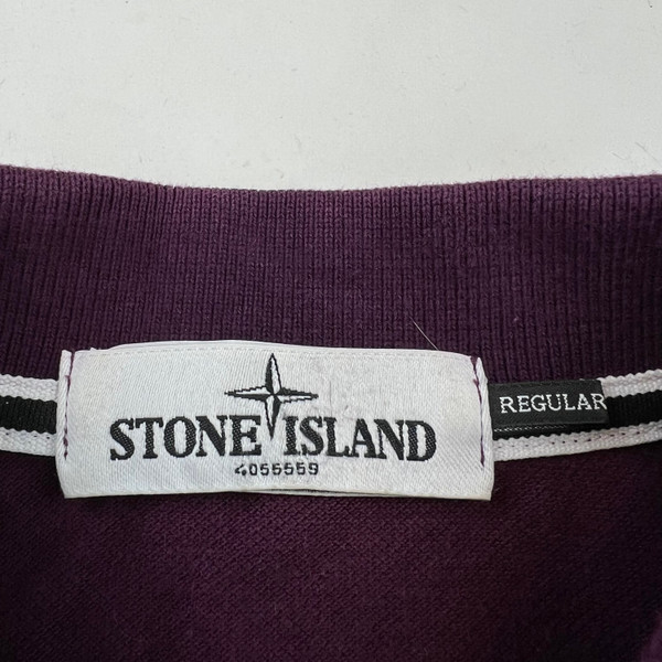 Stone Island Purple Polo Shirt