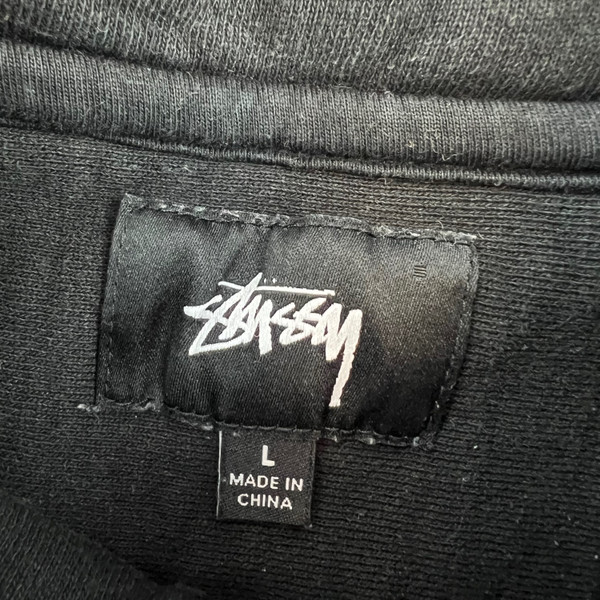 Stussy Black 1/4 Zip Sweatshirt