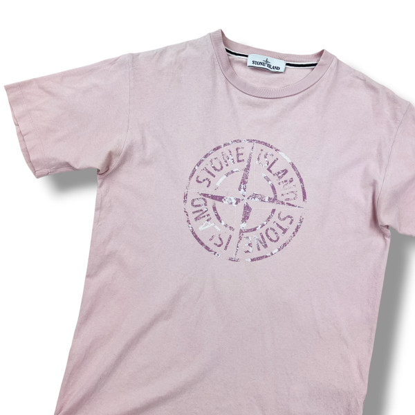 Stone Island Pink Compass T Shirt