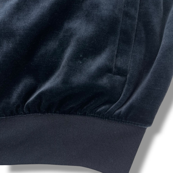Gucci by Tom Ford Navy Velour Bomber Jacket 