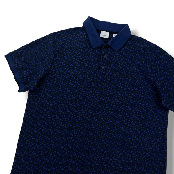 Burberry Navy TB Monogram Polo Shirt