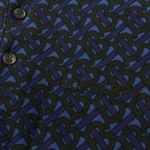 Burberry Navy TB Monogram Polo Shirt