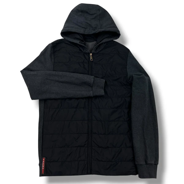 Prada Grey Hybrid Padded Jacket 