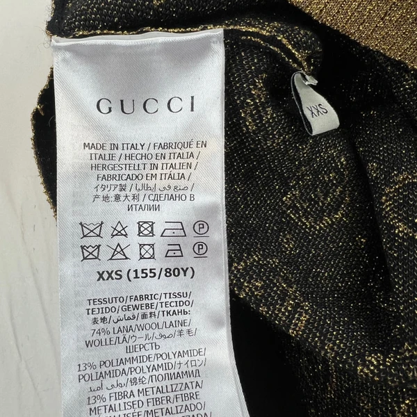 Gucci GG Monogram Short Sleeve Sweater