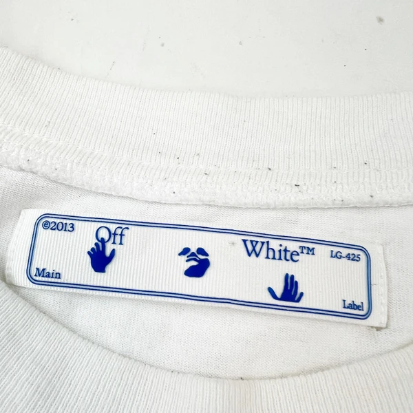 Off-White Hand Print White T Shirt 