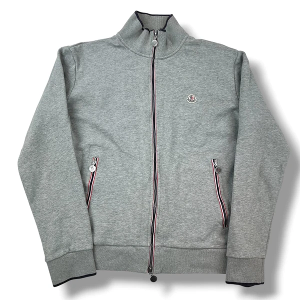Moncler Grey Full Zip Sweatshirt