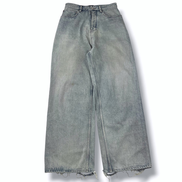 Balenciaga Back Tab Baggy Denim Jeans