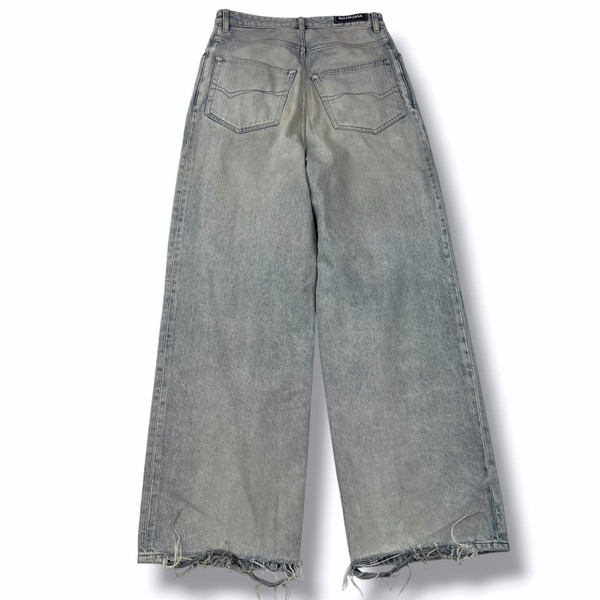 Balenciaga Back Tab Baggy Denim Jeans