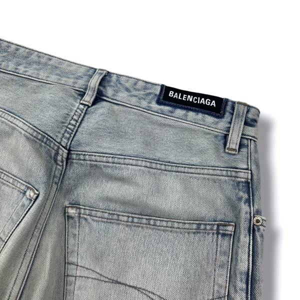 Balenciaga Back Tab Baggy Denim Jeans