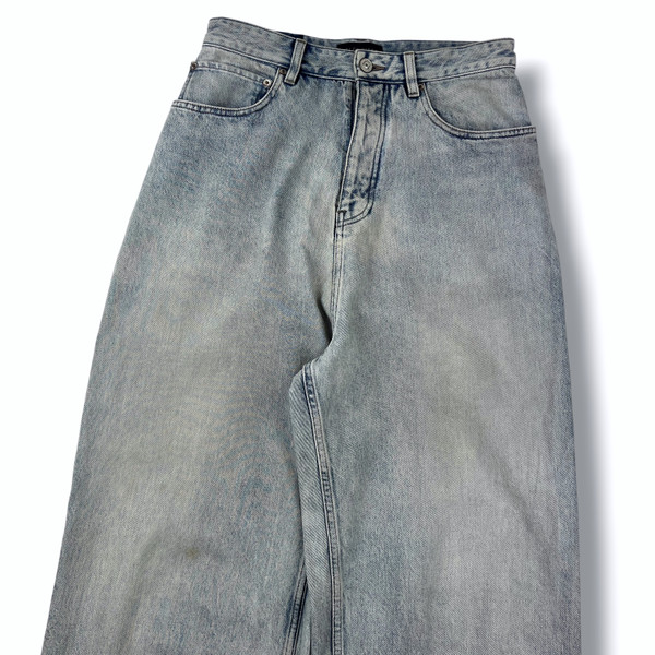 Balenciaga Back Tab Baggy Denim Jeans