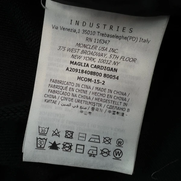 Moncler Black Cotton / Nylon Hybrid Jacket