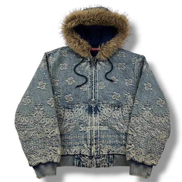 Supreme Bandana Jacquard Denim Work Jacket