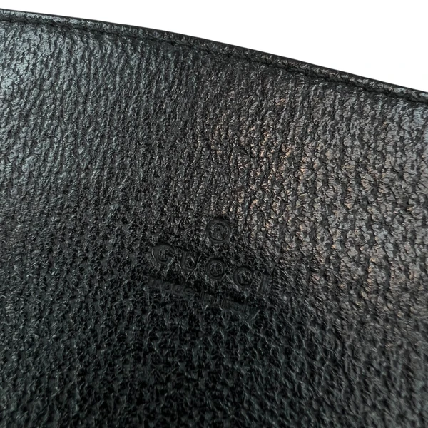 Gucci Black GG Monogram Messenger Bag 