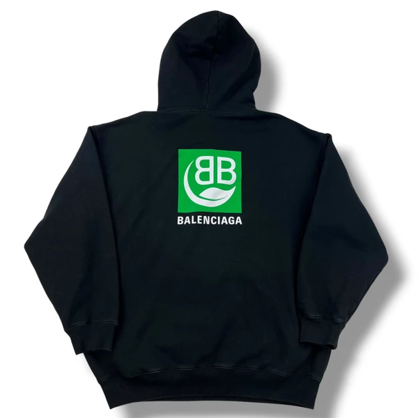 Balenciaga Bio Logo Black Hoodie 