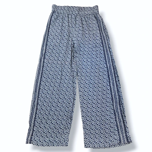 Burberry TB Monogram Silk Trousers 