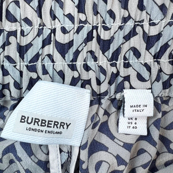 Burberry TB Monogram Silk Trousers 