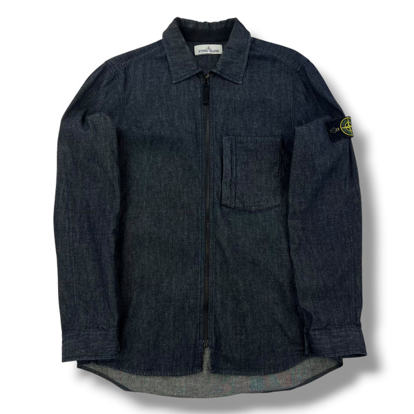 Stone Island Denim Zip Overshirt 