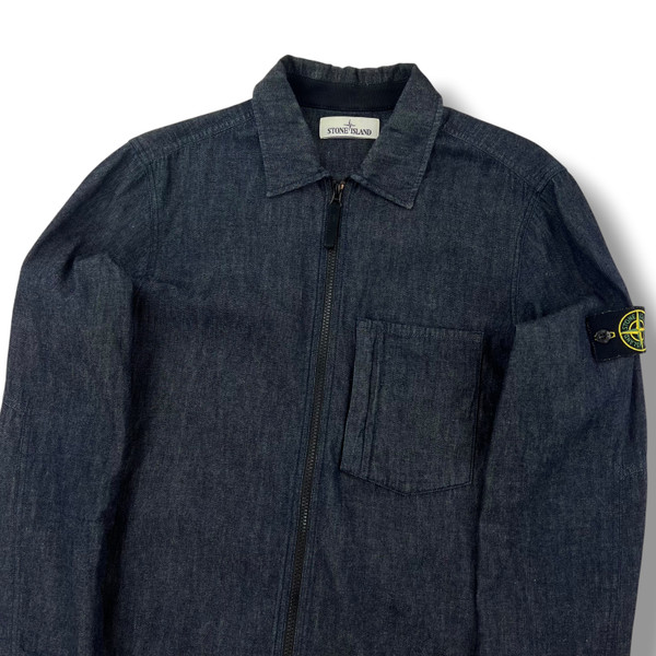 Stone Island Denim Zip Overshirt 