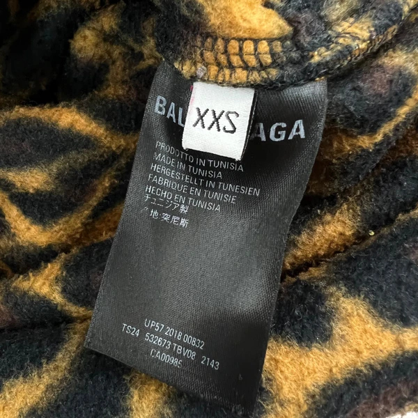 Balenciaga Leopard Fleece Jacket