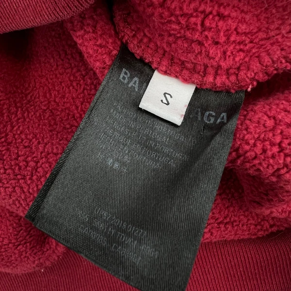 Balenciaga BB Crest Red Hoodie