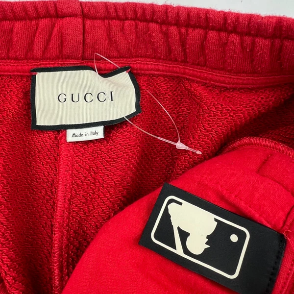Gucci Printed Logo Red Sweatpants