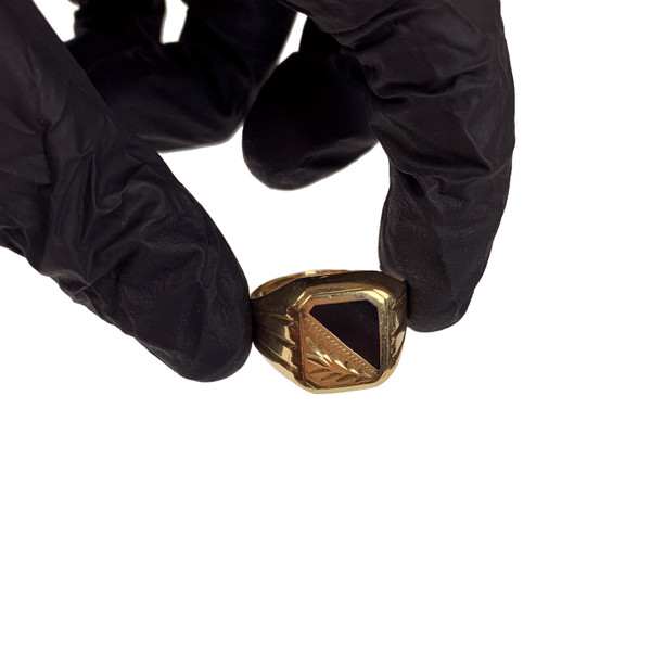 14ct Gold Onyx Signet Ring 