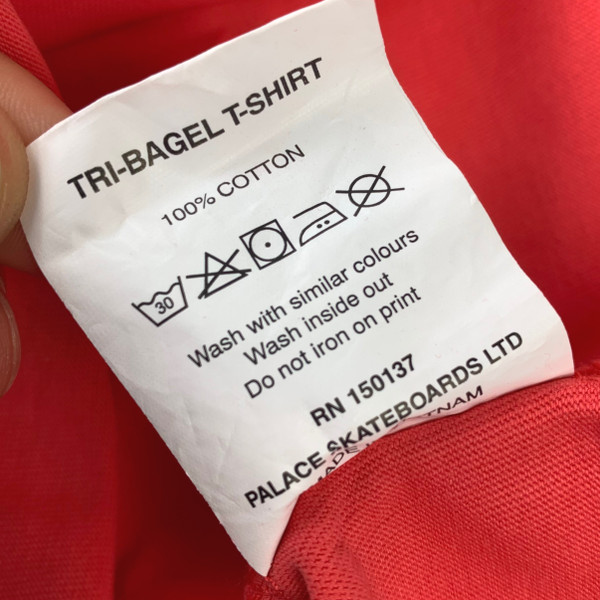 Palace Tri-Bagel Light Red T Shirt DS