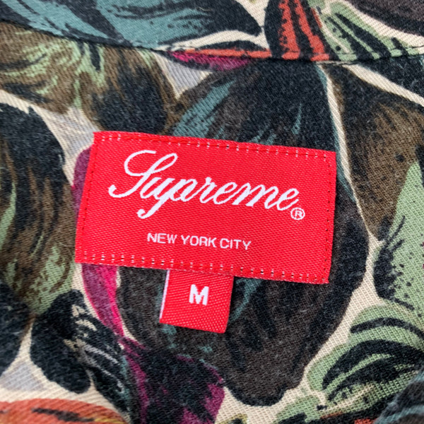 Supreme F/W 17 Painted Floral Rayon Shirt