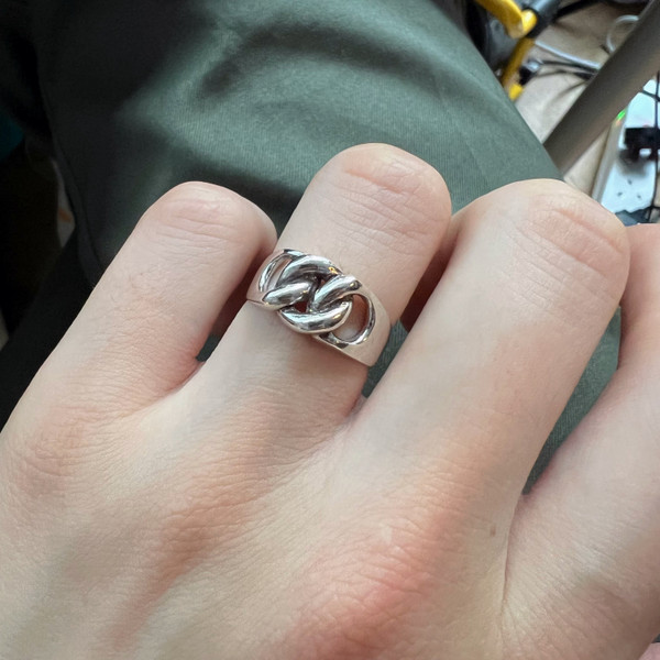 Sterling Silver Knot Ring 