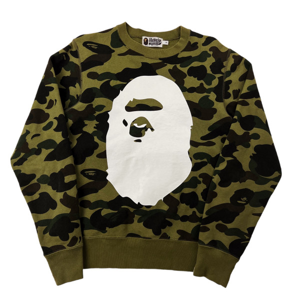 Bape 1st Camo Large Ape Head Sweatshirt 