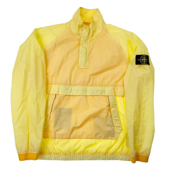 Stone Island Yellow Resin Poplin-TC Pullover Jacket 
