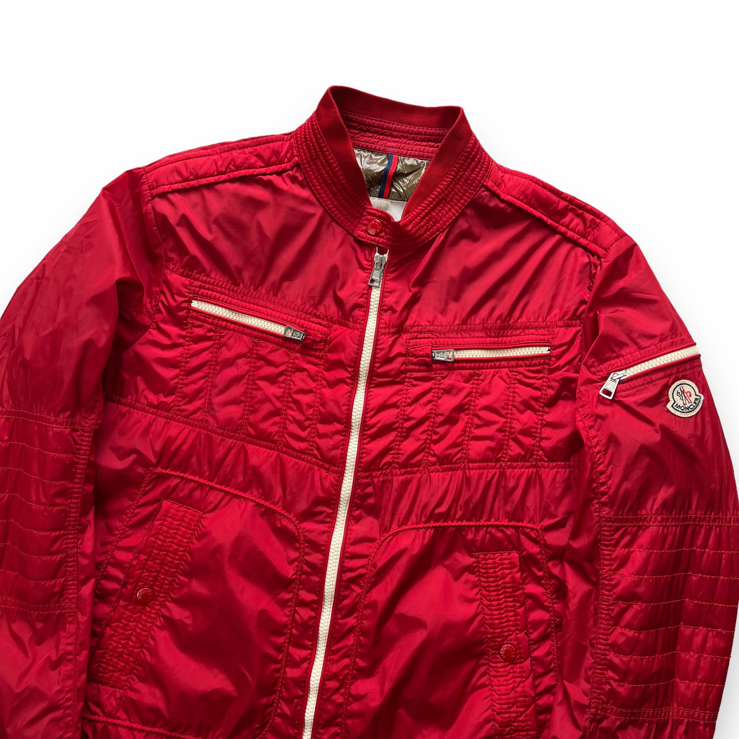Moncler Thyme Red Lightweight Jacket - Oliver's Archive