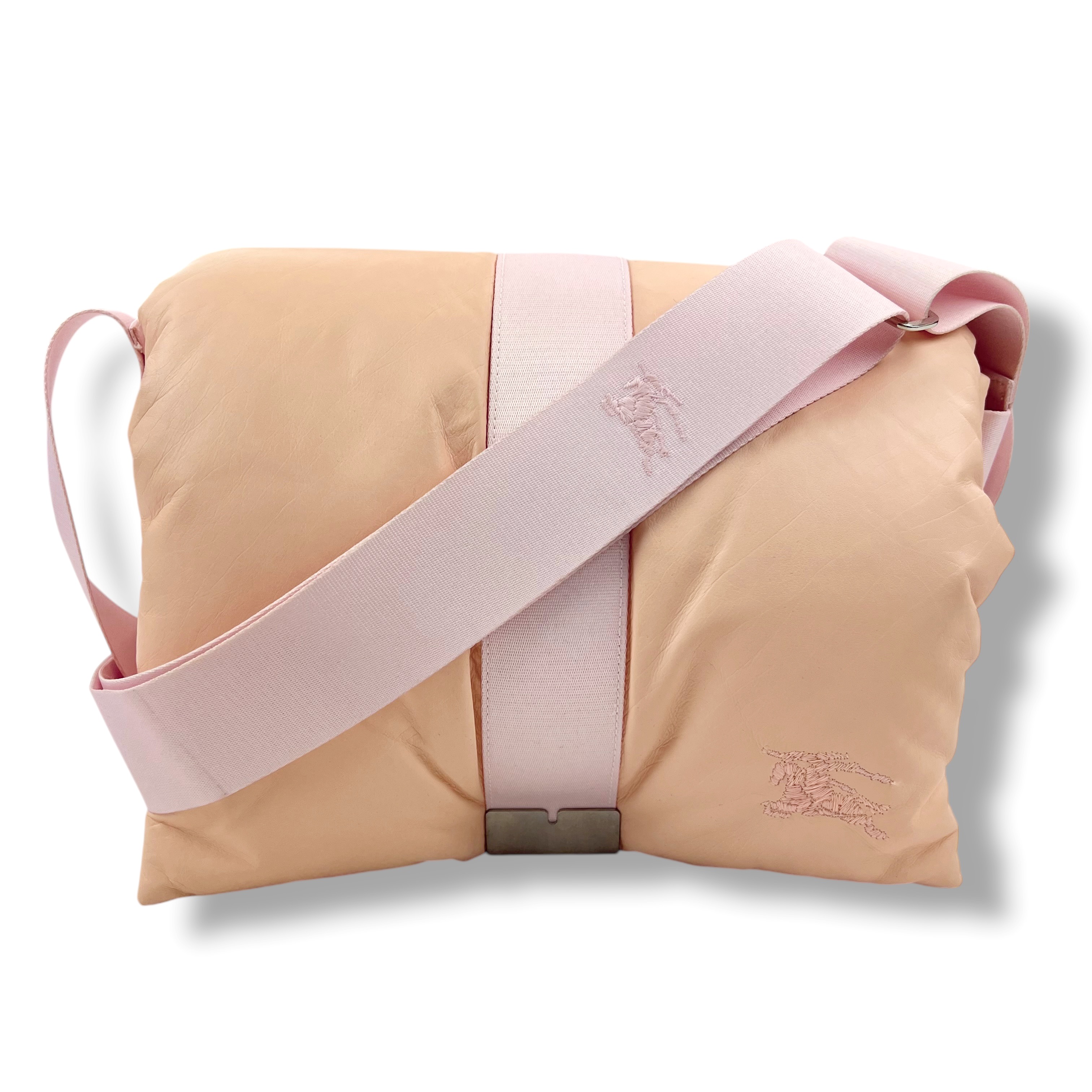 Burberry Pillow Messenger Bag Peach Leather - Oliver's Archive