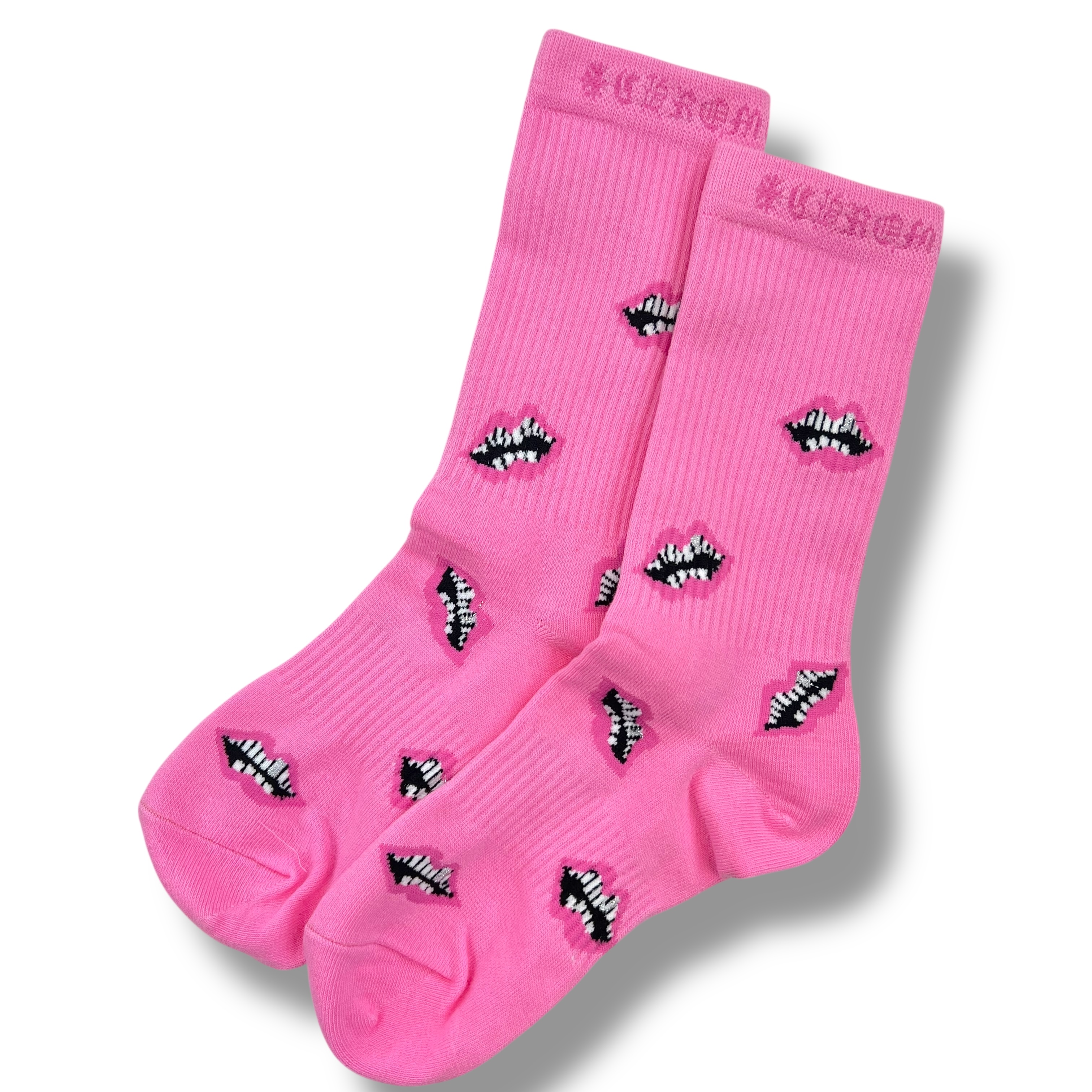 新品　CHROME HEARTS matty boy、ボーダー　ソックス　2点 Chrome Hearts Chrome Hearts Matty Boy Socks White Red Lips | Grailed