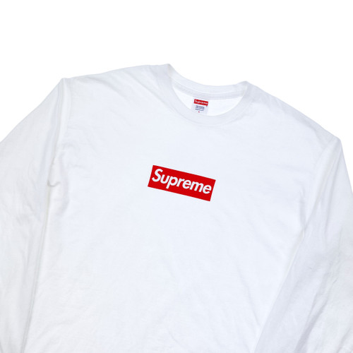 Supreme Orange Box Logo Long Sleeve T Shirt - Oliver's Archive