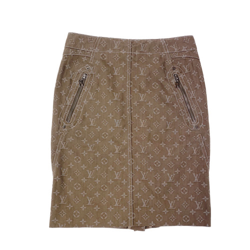 Louis Vuitton Monogram Printed Leather Mini Skirt - Oliver's Archive