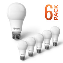 2-Pack A19 LED Light Bulb Basics 60 Watt Equivalent Soft White 15,000 Hour Lifetime Dimmable 