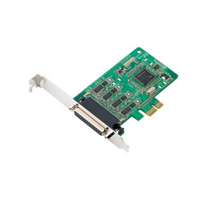 Moxa CP-114EL-DB9M low-profile PCI Express x1 serial board (includes DB9 male cable)