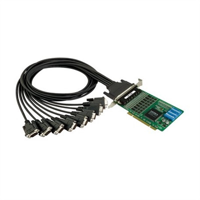 Moxa CP-118U-T 8-port Universal PCI serial board, -40 to 85°C operating temperature