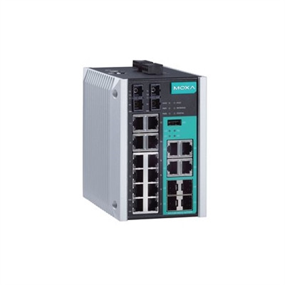 Moxa EDS-518E-MM-SC-4GTXSFP-T Managed Gigabit Ethernet Switch
